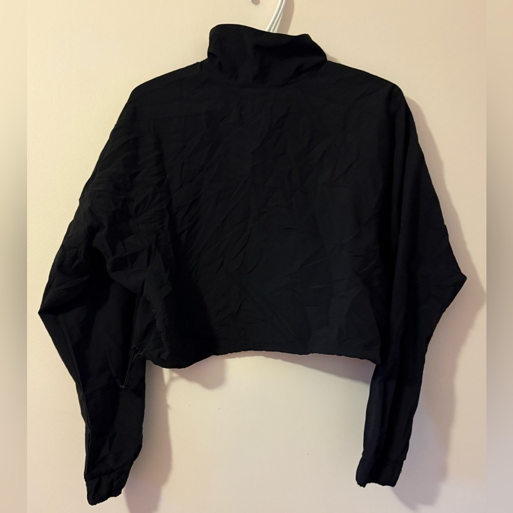 Alo Yoga Cropped 1/4 Zip Alumni Pullover Oversized S - Picture 4 of 11
